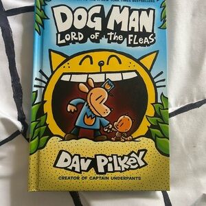 Dog Man: Lord of the Fleas by - Blue and Yellow Cover